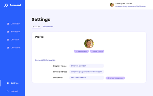 Account settings