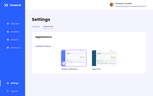 Appearance preferences