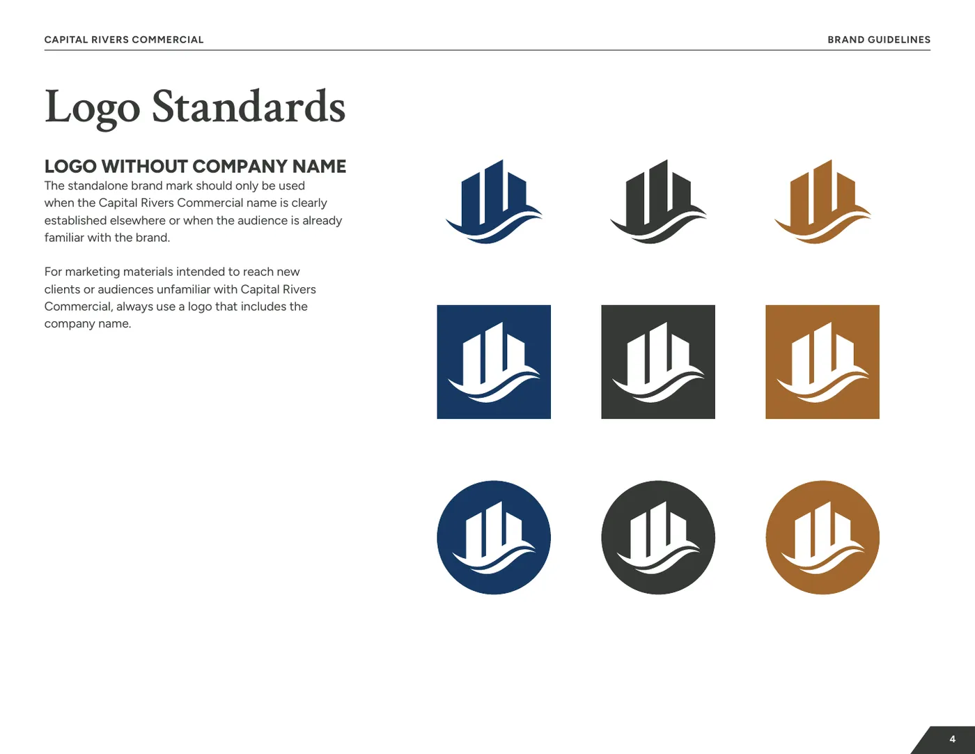 Brand mark in approved colorways