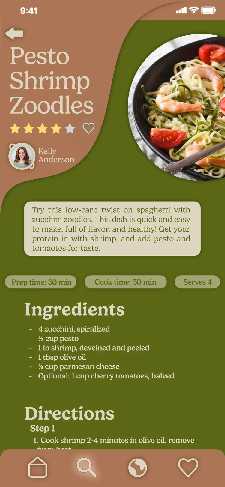 Recipe page