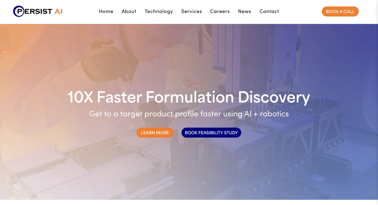 The rebranded homepage hero