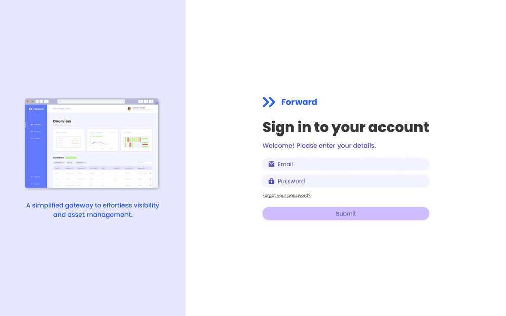 Sign-in screen